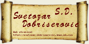 Svetozar Dobrišerović vizit kartica